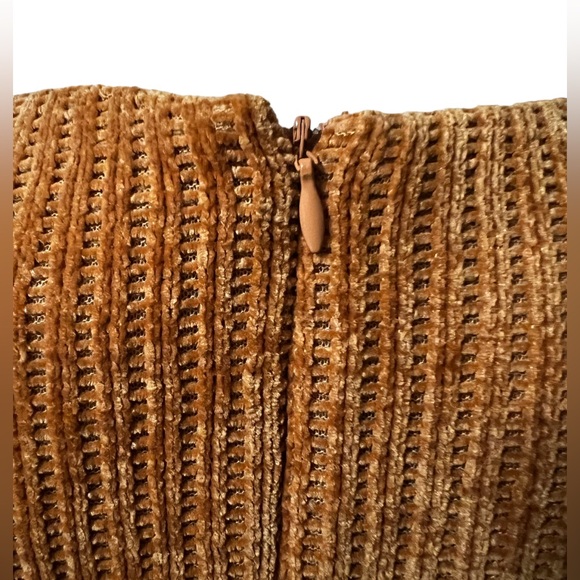 Hutch Jordy Dress Copper Colorblock Chenille Knit Dress Size S NWoT - Picture 13 of 16